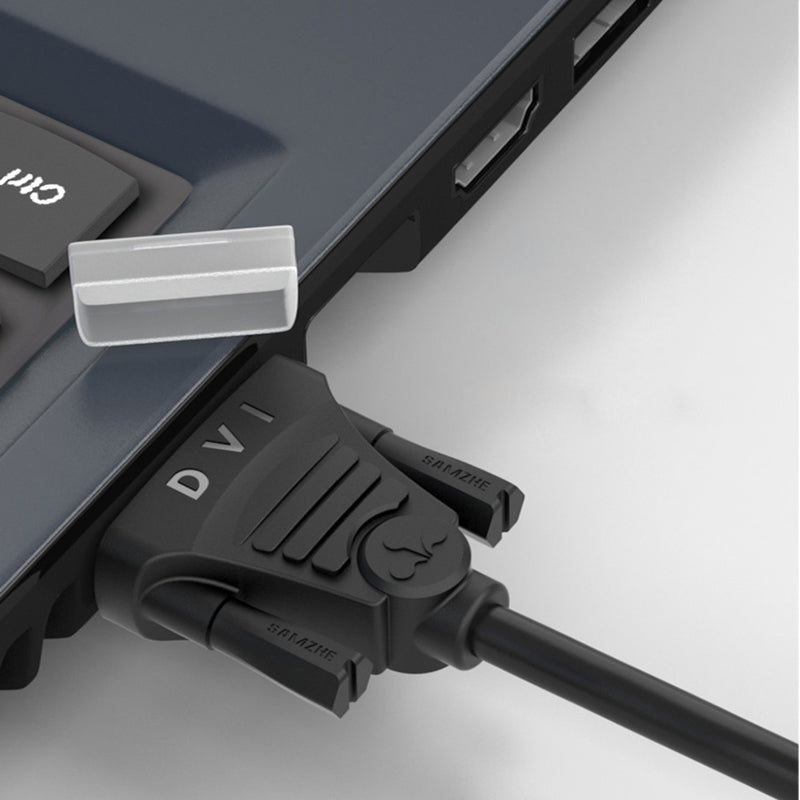 SAMZHE DV-8010 DVI(24+1) To DVI(24+1) Cable Video Cable Adapter for Projector Laptop TV