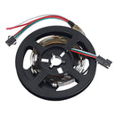 Non-waterproof WS2812 1M/2M Smart LED Strip Light+DC5-24V SP501E Controller Work White Alexa Google Assistant