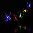 1M 10 LED Battery Operated Butterfly String Fairy Light Party Xmas Wedding Decor
