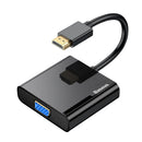 Baseus HDA22-1 HDMI to VGA Cable HDMI VGA Adapter 1080P Digital HDMI Male to VGA Female Converter Splitter For Laptop PS4 Chromebook TV