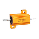 RX24 25W 200R 200RJ Metal Aluminum Case High Power Resistor Golden Metal Shell Case Heatsink Resistance Resistor