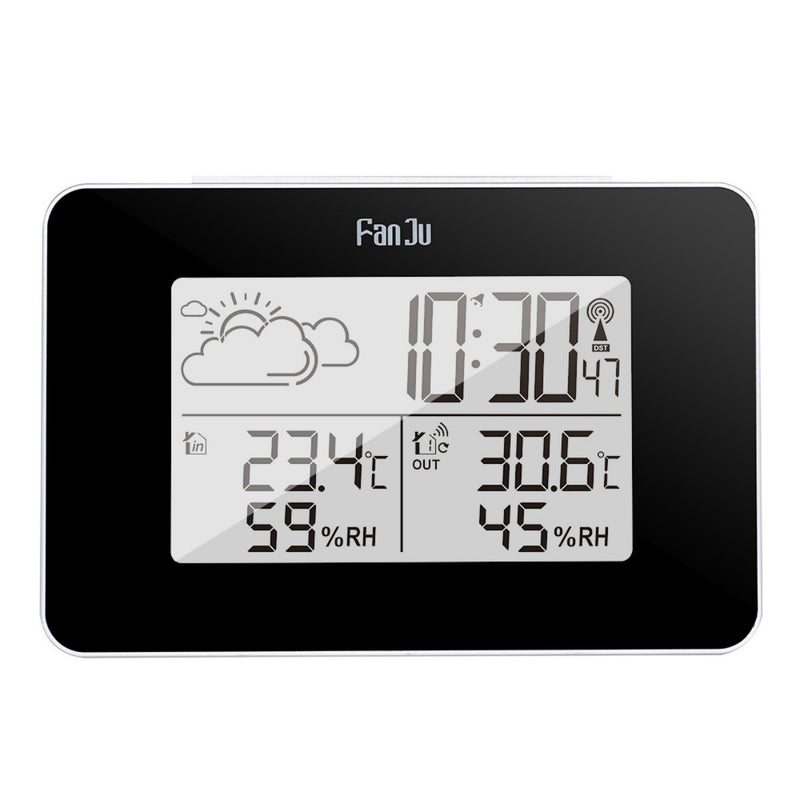 FanJu FJ3364 Digital Alarm Clock Weather Station Wireless Sensor Hygrometer