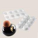 Round Silicone DIY Mousse Cake Mold 8 Cavity Candy Chocolate Baking Mould Tray