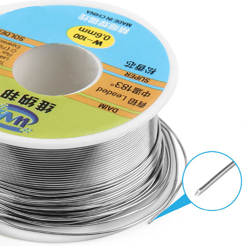 WNB 90g 63/37 Rosin Core Tin Lead 183 Melt Silver Solder Wire Welding Flux 2.0% Iron Cable Reel 0.3mm 0.4mm 0.5mm 0.6mm 0.8mm