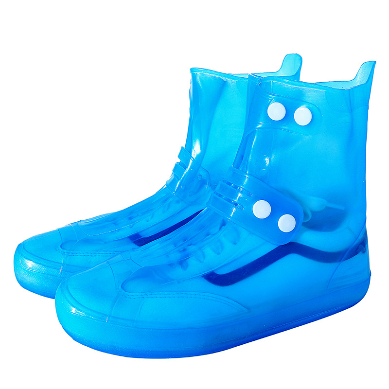 Umbrella Waterproof Protector Shoes Boot Cover Unisex Buckle Rain Shoe Covers High-Top Anti-Slip Thicken Rain Boots Cases