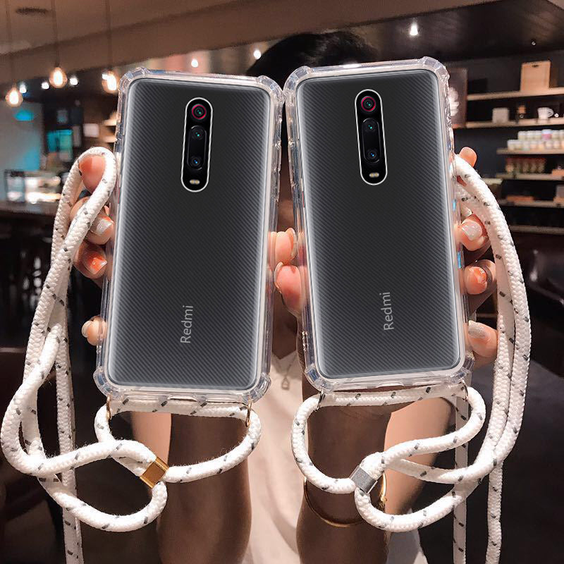 Bakeey Transparent Shockproof With Drawstring Necklace Rope Protective Case For Xiaomi Mi 9T/ Xiaomi Mi9T PRO / Xiaomi Redmi K20 / Xiaomi Redmi K20 PRO