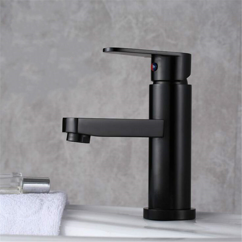 Space Aluminum Kitchen Bathroom Single Hole Faucet Cold And Hot Basin 360 Rotating Mixer Tap