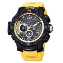 SBAO S8006-2 Dual Display Digital Watch Multifunction Men Fashion Back Light Alarm Sport Watch