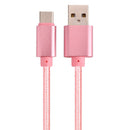2.1A Braided Type C Data Sync Charging Cable 1m For OnePlus 5 Xiaomi 6 Samsung Note 8 S8