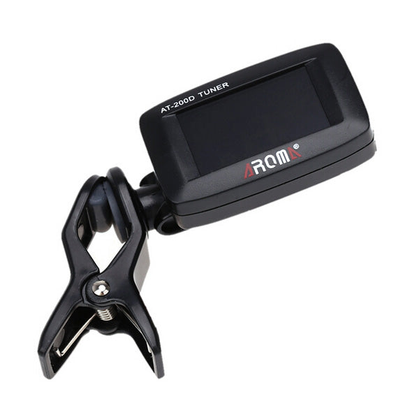 AROMA AT- 200D Tuner Clip Chromatic Guitar Bass Ukulele Violin Tuner
