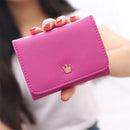 Women Lady Crown Short Mini Money Wallet Fold Bag Coin Purse Card Holder Wallets