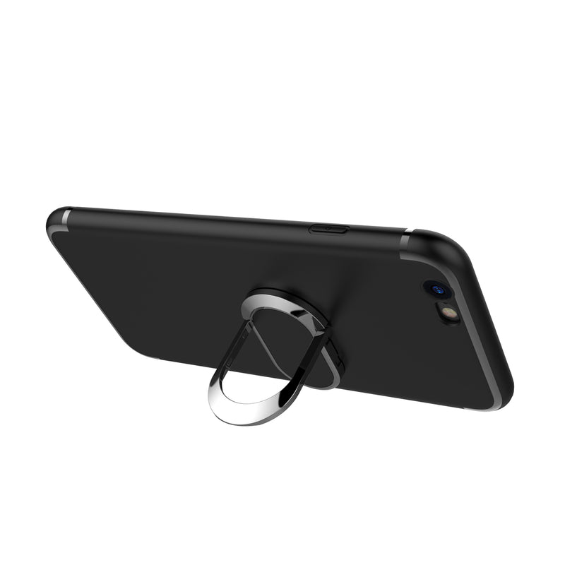 Bakeey 360 Adjustable Metal Ring Kickstand Magnetic Frosted Soft TPU Case for iPhone 6Plus 6sPlus