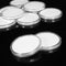 10Pcs Clear Polystyrene Capsules with Coin Holder Case Adjustable for 20 to 40mm Coin