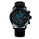 OCHSTIN GQ042B Luxury Men Quartz Watch Fashion Sub-dail Leather Straps Sport Watch