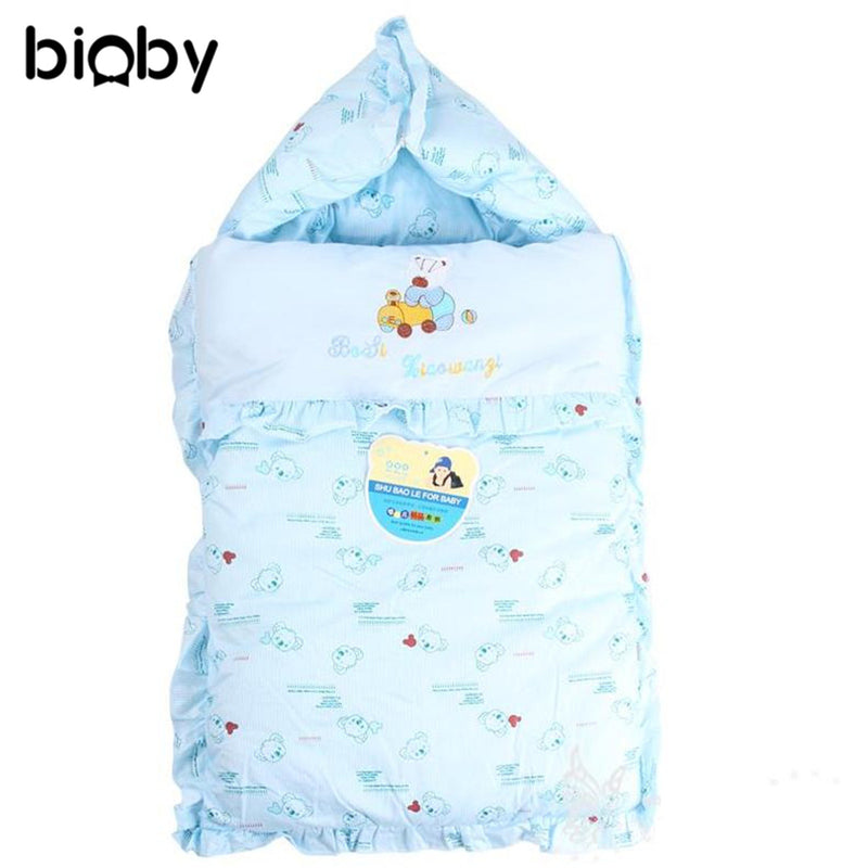 Newborn Baby Infant Winter Swaddle Stroller Wrap Blanket Warm Sleeping Bag Thick