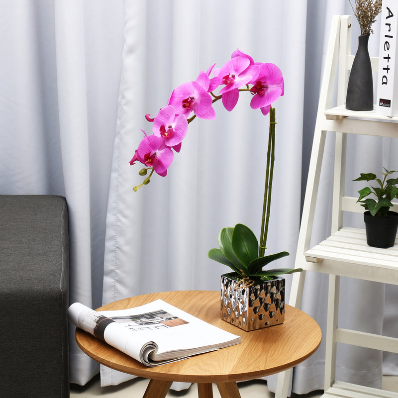 Artificial Plant Butterfly Orchid Flower Pot Home Wedding Party Home Decorations