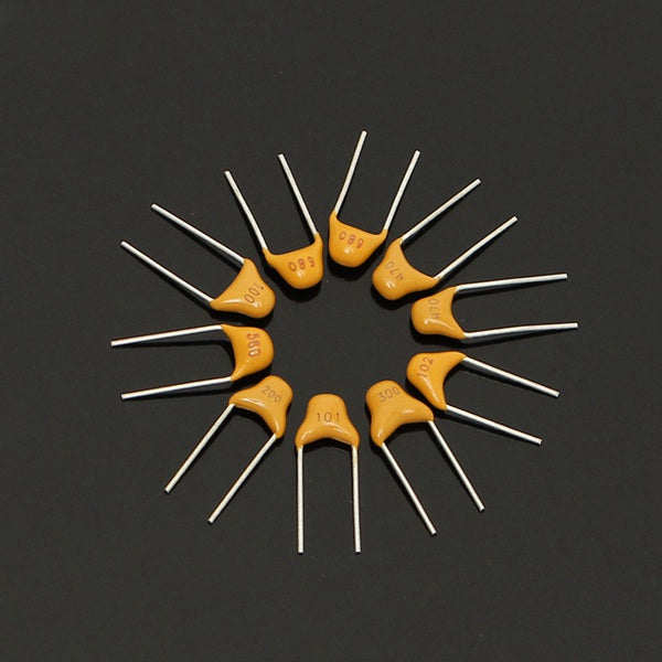 Geekcreit 300pcs 10 Values 50V 10pF To 100nF Multilayer Ceramic Capacitor Assortment Kit 30pcs Each Value