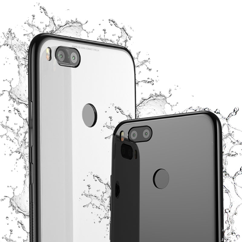 Bakeey Tempered Glass Mirror Back Cover Soft TPU Frame Protective Case for Xiaomi Mi A1 / Xiaomi 5X