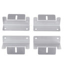 4Pcs Aluminum Alloy Solar Panel Mounting Z Shaped Brackets Set Fixing Kit Fit RVs Roof Yacht Decks