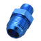 AN10 To 3/8inch NPT Aluminum Fuel Oil Straight Fitting Adapter Adaptor Blue