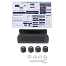 Universal C260 TPMS Solar Tire Pressure Monitor System Real-time Tester LCD Screen with 4 External Sensors Vibration Power On and  Auto Power OFF