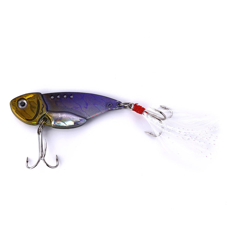ZANLURE 5pcs/set 5.5cm 11g Quick Sinking Metal VIB Spoon Bait Bass Fishing Lure Artificial Bait Lure