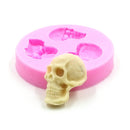 Skull Head Fondant Silicone Mould Skeleton Chocolate Mold Cake Decoration Tool