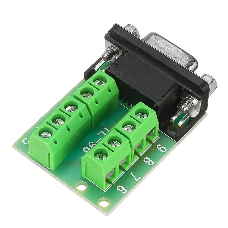Female Head RS232 Turn Terminal Serial Port Adapter DB9 Terminal Connector