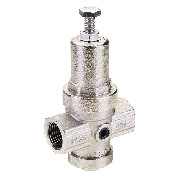 TMOK TK914 1/2" Brass High Precision Water Pressure Reducing Relief Valve Adjustable Nickel Plating DN15 PN25