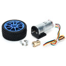 CHIHAI  MOTOR 6V 210RPM Encoder Motor DC Gear Motor with Mounting Bracket and Wheel