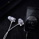 SOMIC M7 HiFi Dual Dynamic Driver Graphene Earphone 3.5mm Wired Control In-ear Heavy Bass Stereo Earbuds Headphone with Mic