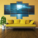 Modern Abstract Wall Decor Art Moon Sea Oil Paintings Painted Unframed