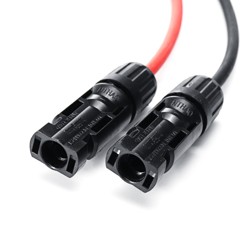 1 Pair Black + Red 14 AWG Solar Panel Extension Cable Wire MC4 Connector 9/8/5m