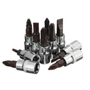 53Pcs 1/4" Drive Socket Ratchet Wrench Combo Bit Set Car Motorcycle Repair Hand Tool Kit