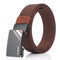 TUSHI 125cm Thick Nylon Belt Quick Release Metal Buckle Business Tactical Belt