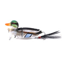 HENGJIA J102 5PSC Duck Fishing Lure Set Rotating Tail Popper Topwater Swim Crankbait Artificial Hard Bait
