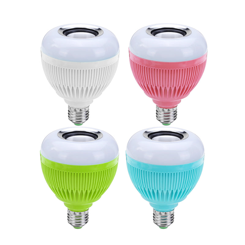 AC100-240V E27 Colorful Home bluetooth LED Music Globe Light Bulb + 24Keys IR Remote Control