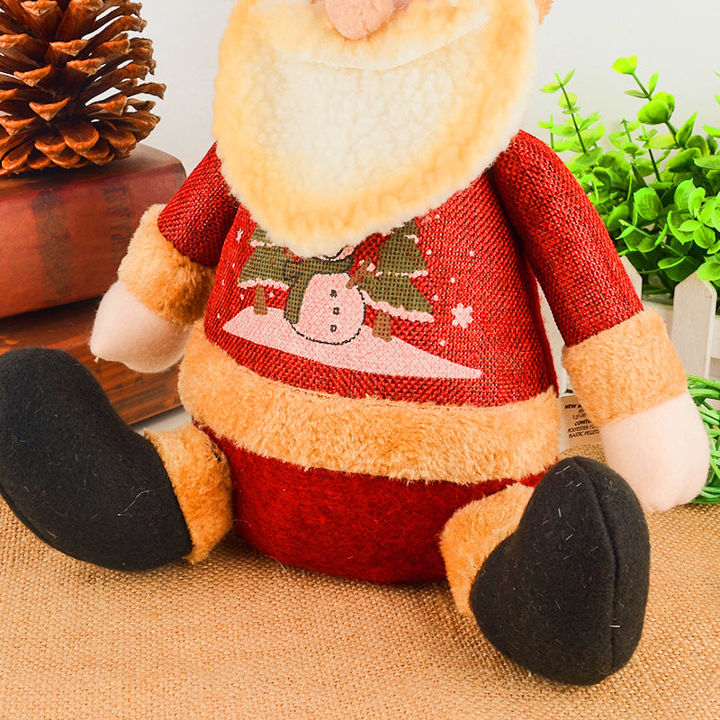 Christmas Decorations Artificial Reindeer Doll Flannel Christmas Gifts Toys Christmas Decorations