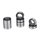 Machifit 10pcs I.D 6mm Double Rubber Shielded Miniature Deep Groove Ball Bearing MR106 MR116 MR126
