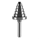 Drillpro 1/8 1/4 5/16 3/8 7/16 1/2 Inch Depth Rabbeting Bit with Interchangeable Bearing Router Bit