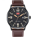 MINI FOCUS MF0158G Ultra Thin Casual Style Men Watch Date Display Leather Strap Quartz Watch