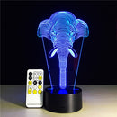 Colorful Festival Halloween LED 3D Illusion Lamp Night Light TF Card bluetooth Speaker