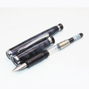 BAOER 508 Snow White and Black Polished Senior gifts Medium Nib Medium Nib Fountain Pen