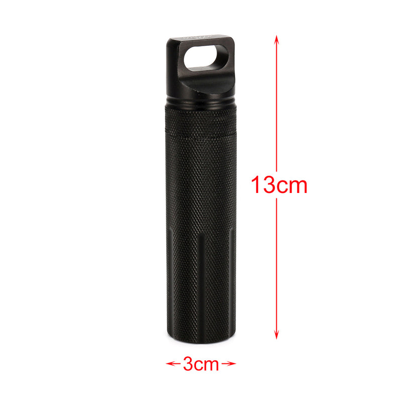 Aluminum EDC Survival Tools Kit Waterproof Seal Bottle Tank Capsule Storage Container