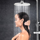 Rainfall Shower Head 3-Settings 8 Inch Large High Pressure Rain Shower Head ABS Polish Chrome Finish With Filter to Anti-clog Anti-leak