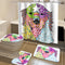 180 x 180CM Shower Curtain Dog Pattern Print Waterproof Polyester Bathroom Shower Curtain