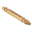 Drillpro 5pcs Double Side Damaged Screw Bolt Extractor Drill Bits Gold Oxide Edition Stripped Screw Removers