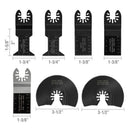 Drillpro 24Pcs Oscillating Saw Blade Multi Tool Quick Release Saw Blades Kit for Metal Wood Plastic Cutting Oscillating Tools for Dewalt/Porter C-able/Ryobi/Fein Multi/B-osch/Dremel