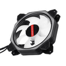6 Pin 12*12*2.5cm  RGB Colorful LED Cooling Fan for Computer Case
