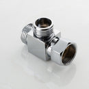 G1/2'' Brass 3 Way T-adapter Angle Valve Diverter Shower Head Water Separator Valve Convertor
